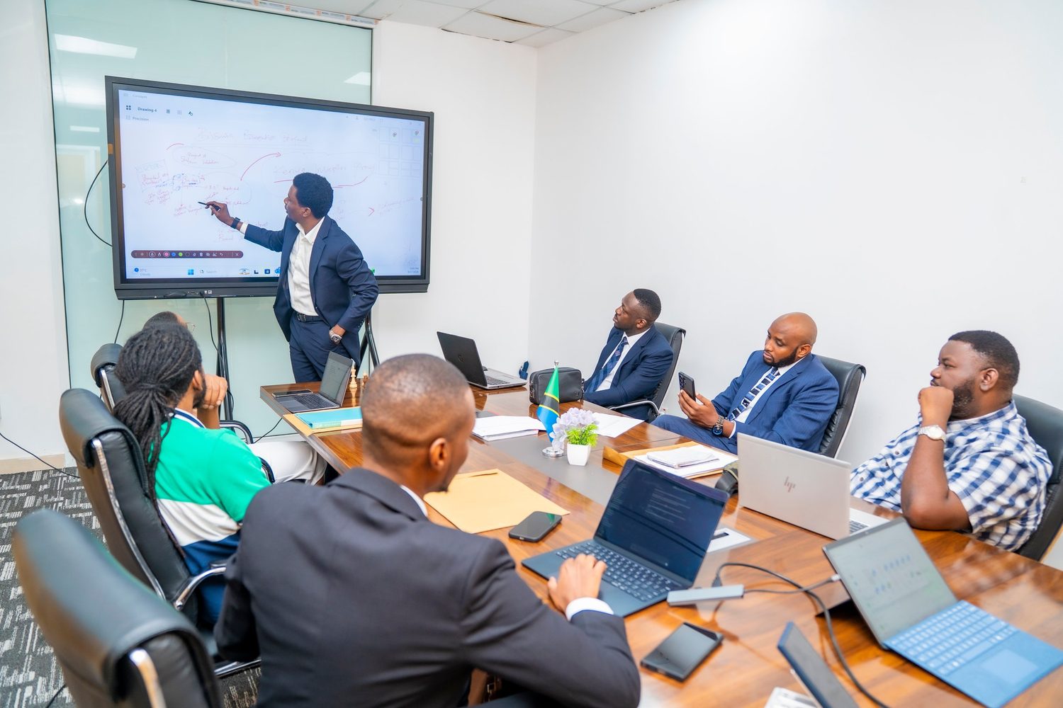 Lorbax leadership in a strategy session
